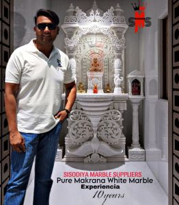 Pure Makrana White Marble Temple