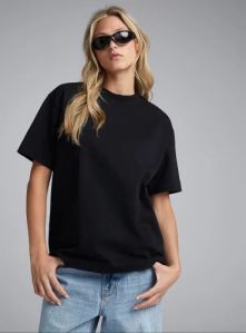 Ladies Black Oversized T-Shirt