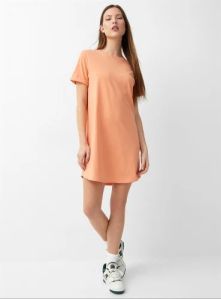 Ladies Half Sleeve T-Shirt Dress