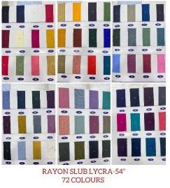 Rayon Slub Lycra Fabric