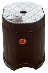 Dark Brown Plastic Stool