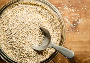 Yellow quinoa seeds