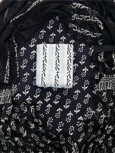 Abaya Fabric Indian Cotton Fabric With Chiffon Scarf