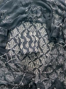 Abaya Fabric Indian Cotton Fabric With Chiffon Scarf