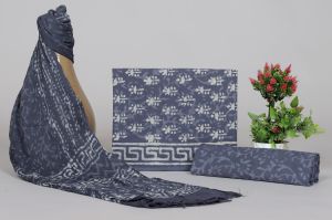 Abaya Natural Printed Fabric Indian Cotton