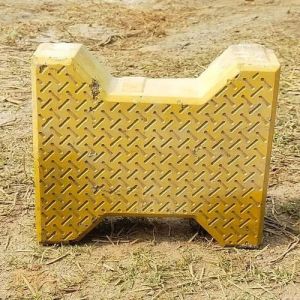 Yellow I Shape Cement Paver Block