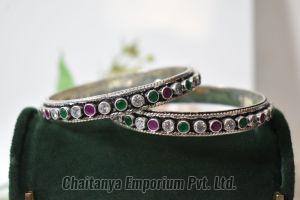 Designer Silver Bangles