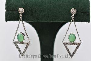 Pure Silver 925 Dangler Earrings