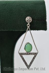 Pure Silver 925 Dangler Earrings