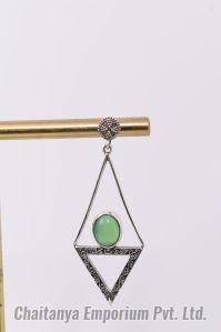 Pure Silver 925 Dangler Earrings