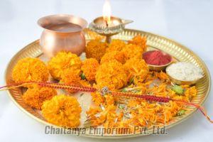 Divine Om Silver Rakhi