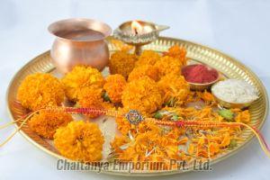 Divine Encircle Om Silver Rakhi