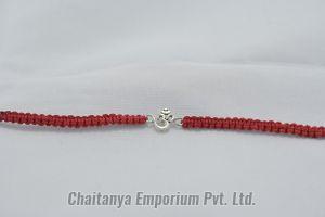 Divine Om Silver Rakhi