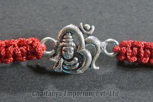 Divine Lord Shiv Om Silver Rakhi