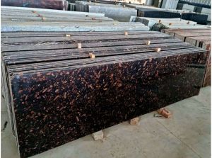 brown pearl granite slab