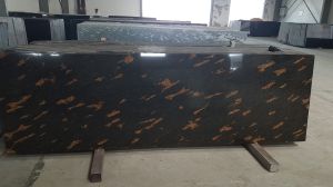 Fish Brown Granite Slab