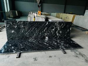 Forest Black Granite Slab