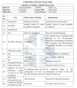ferric carboxy maltose