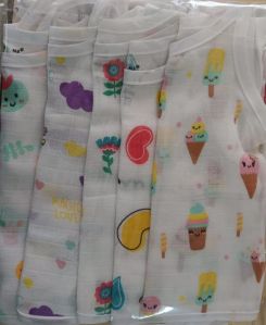 Cotton Muslin Knot Baby Jhabla