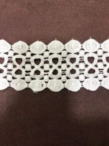 White Designer Embroidered Lace