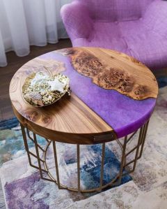 Designer Round Epoxy Table