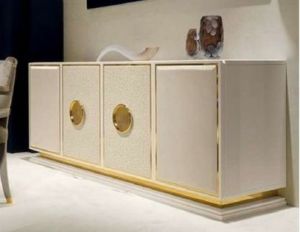 PU Polished Storage Console Table