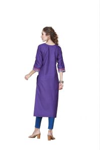 Embroidered Cotton Kurta