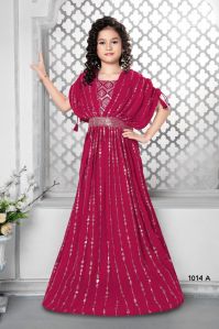 kids georgette gown