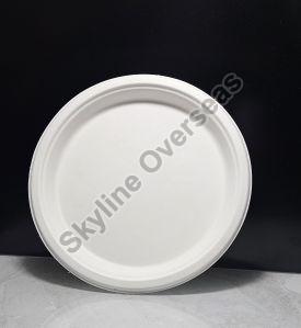 10 Inch Round Sugarcane Bagasse Plate