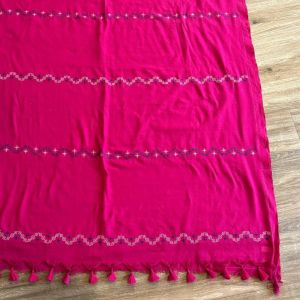 Handloom Cotton Saree with Karnataka Kasheeda Embroidery