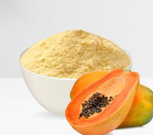 Brown Unripe Papaya Powder