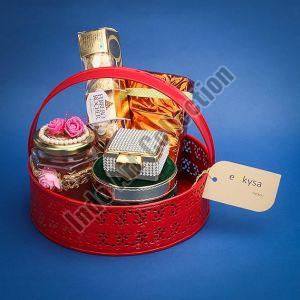 Iron Ekysa Red Hamper Basket
