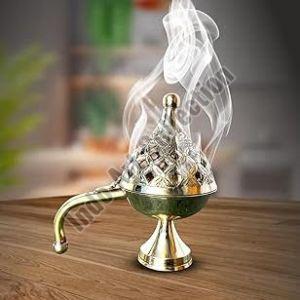 home purifying brass dhuna loban burner