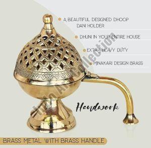 home purifying brass dhuna loban burner