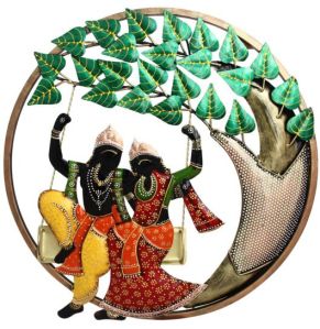 Radha Krishna in Ring Wall Art