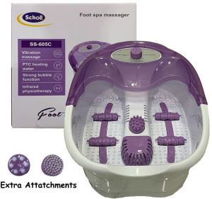 Scholl Purple Foot Spa Massager