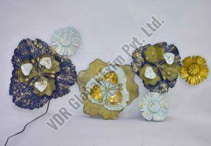 WD032 Blue LED Metal Wall Art