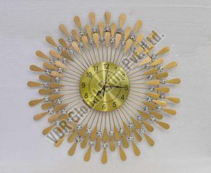 Crystal Metal Wall Clock