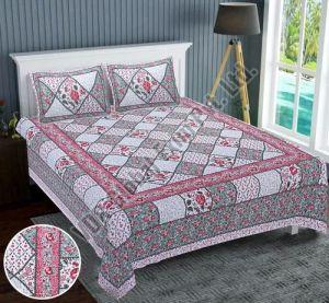 Cotton Jaipuri Printed Bedsheet