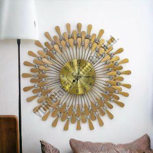 Crystal Metal Wall Clock