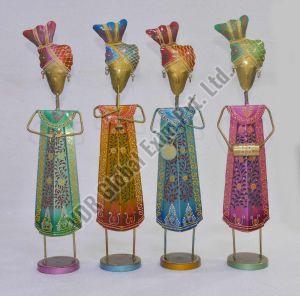 Handmade Painted Musician Men Statues