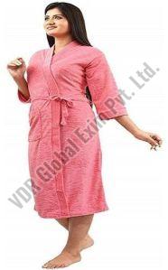 Ladies Cotton Bathrobe