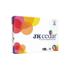 JK Cedar 100 GSM A4 Size Copier Paper 500 Sheets White (Pack of 1 Ream)