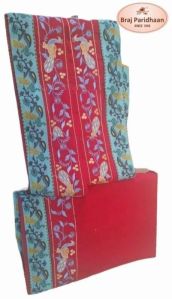 Cotton Red Dhoti Angavastram Set