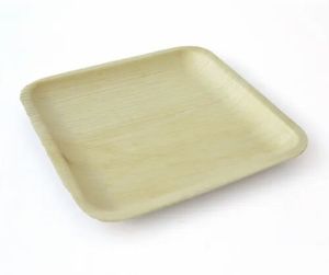 4 Inch Square Areca Leaf Plate