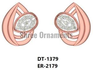 ER-2179 Ladies Rose Gold Earring