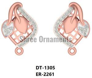 ER-2261 Ladies Rose Gold Earring