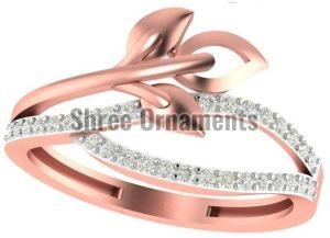 M-PLR-3938 Ladies Rose Gold Ring