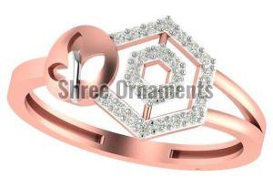 M-PLR-3949 Ladies Rose Gold Ring