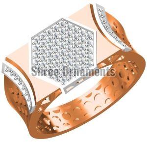 SJGR-2377 Mens Gold Ring